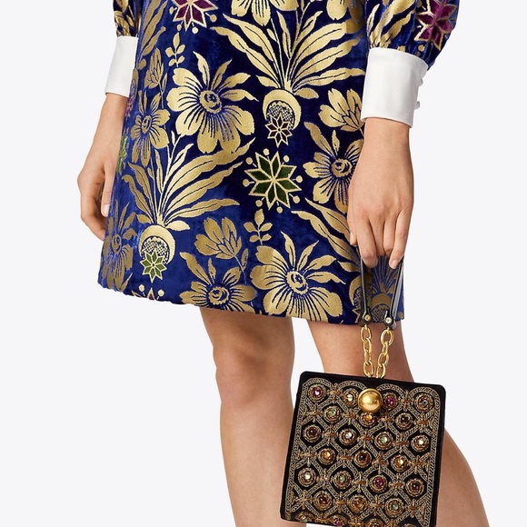 Tory Burch Darcy Embellished Clutch - Picture 2 of 4